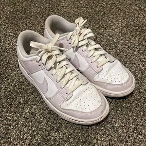 Women's White and Gray Sneakers
